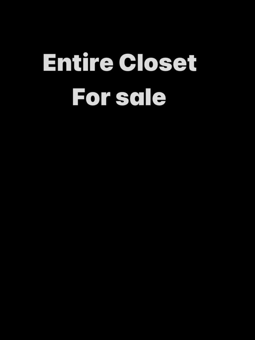 Entire closet for sale. Lululemon, Levi’s and more